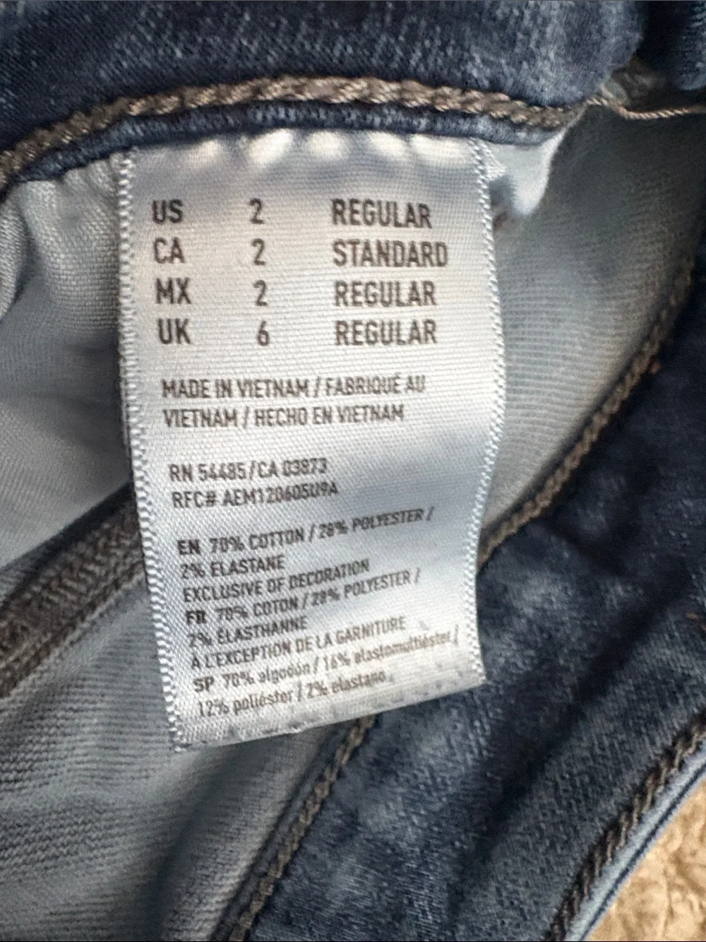 American Eagle Outfitters Dark Blue Skinny Jeans